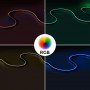 RGB COB LED Strip - 24V DC - Lateral emission - 12W/m - 10mm - IP20 - 5cm cut - 5 metres roll