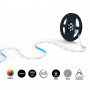 COB RGB Smart LED Strip - 24V DC - Lateral emission - 12W/m - 10mm - IP20 - 5 metres rol