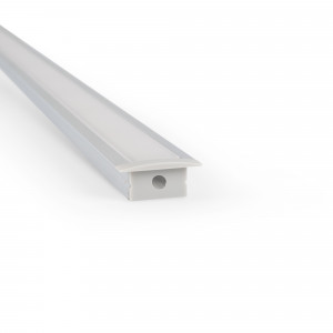 Recessed aluminium profile for ≤ 15mm LED strip - 18.5x12mm - 2 m