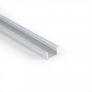 Recessed aluminium profile for ≤ 15mm LED strip - 18.5x12mm - 2 m