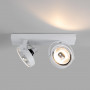 Double adjustable ceiling spotlight "IRIS" + 2 AR111 GU10 light bulbs