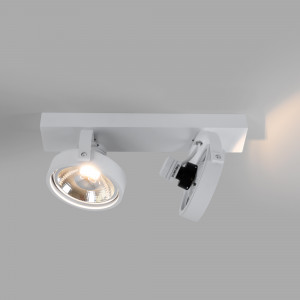 Double adjustable ceiling spotlight "IRIS" + 2 AR111 GU10 light bulbs