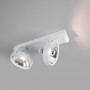 Double adjustable ceiling spotlight "IRIS" + 2 AR111 GU10 light bulbs