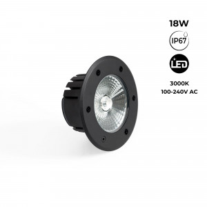 Outdoor LED Step light - 18W - 100-240V - IP67 - Ø15cm - 30º