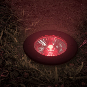 Outdoor RGB LED Step Light - 18W - 12V DC - IP67 - Ø15cm - 30º