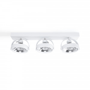 Triple adjustable ceiling spotlight "IRIS" + 3 AR111 GU10 light bulbs