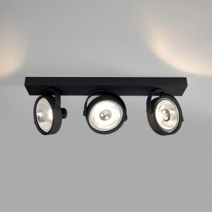 Triple adjustable ceiling spotlight "IRIS" + 3 AR111 GU10 light bulbs