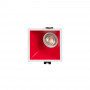 Asymmetrical square recessed downlight ring - Low UGR - Cutout 85 x 85mm