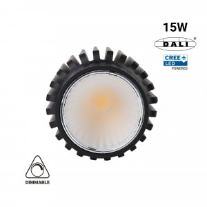 LED Module for MR16/GU10 downlight ring - 15W - DALI dimmable - 45º - CRI 90