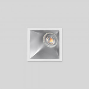 Asymmetrical square recessed downlight ring - Low UGR - Cutout 85 x 85mm