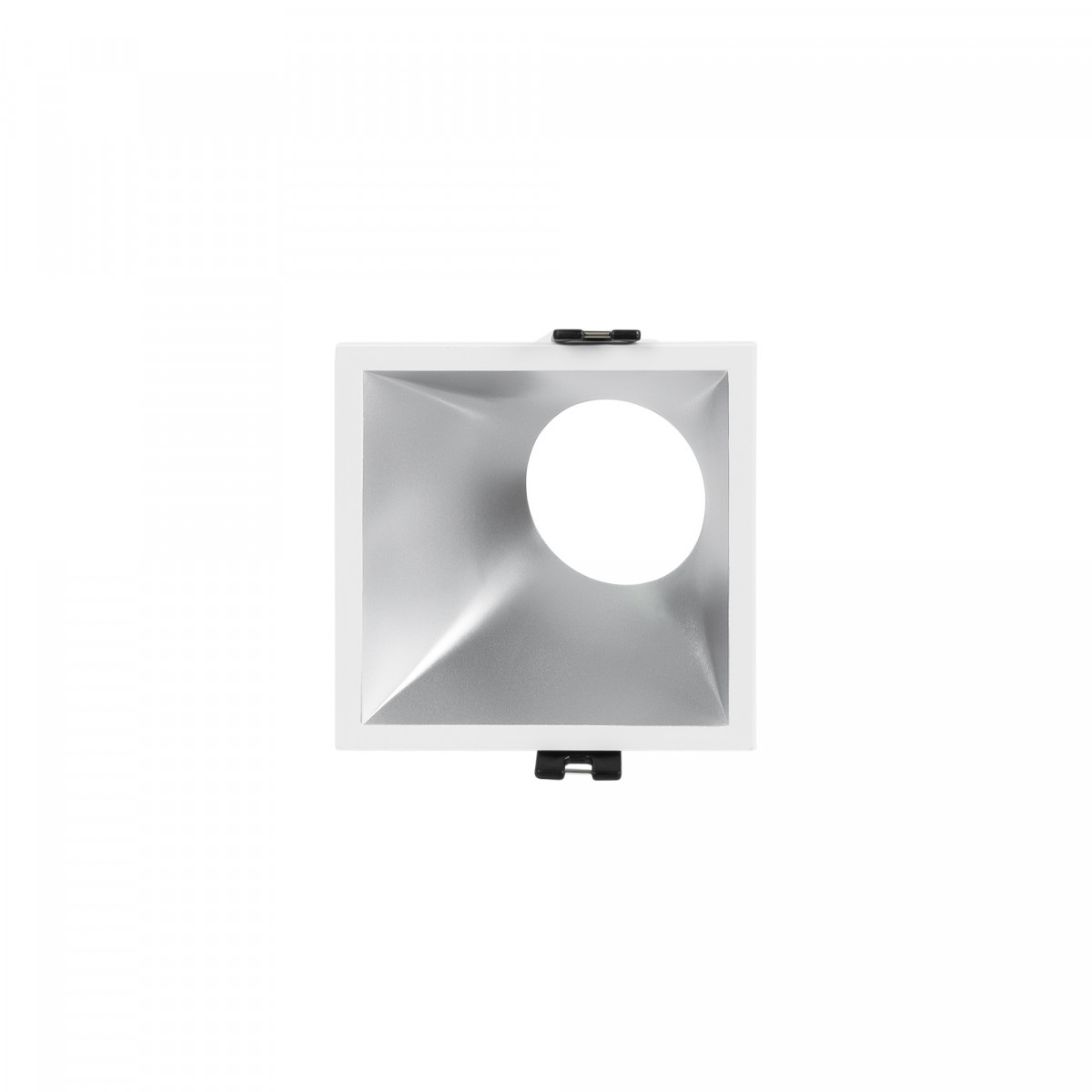 Asymmetrical square recessed downlight ring - Low UGR - Cutout 85 x 85mm