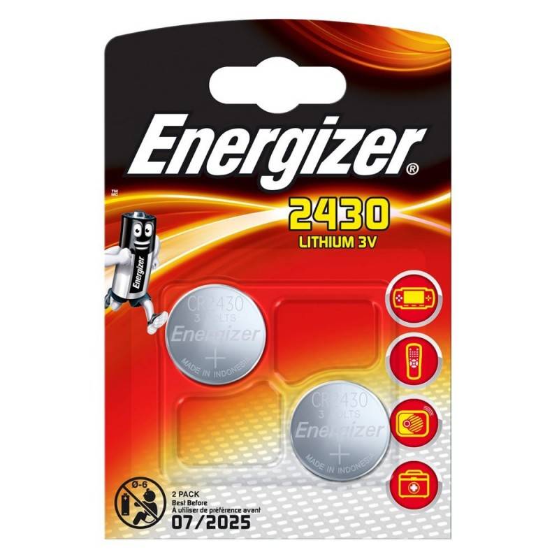 Buy Energizer button cell battery 3V CR2430 pack 2 units