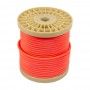 Coil of decorative textile electric cable 2x0.75 in fluorescent colors