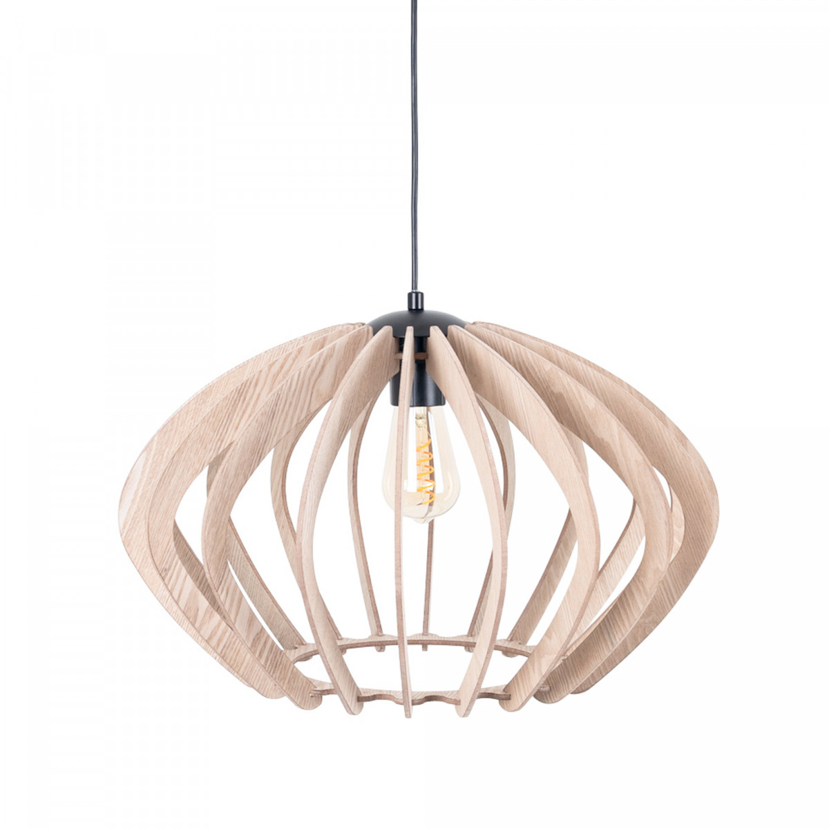 Wooden pendant light "Pili" - Ø 48cm - 1 x E27