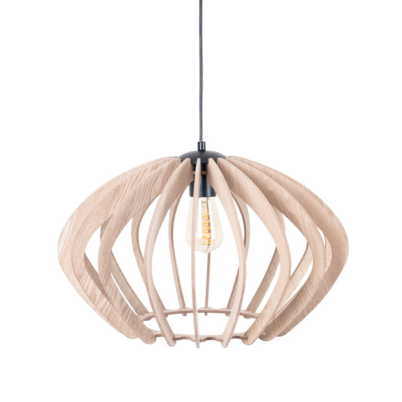 Wooden pendant light "Pili" - Ø 48cm - 1 x E27