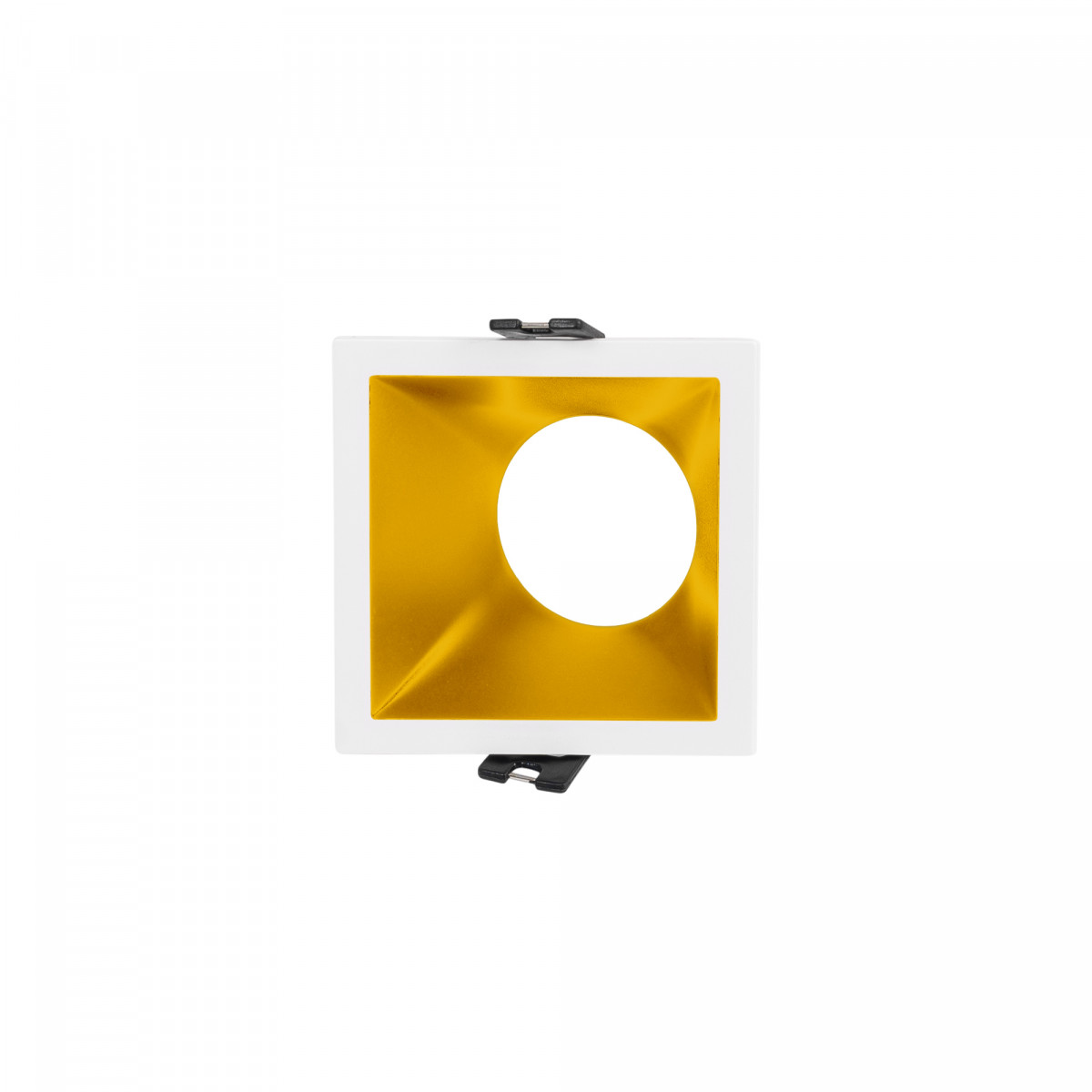 Asymmetrical square recessed downlight ring - Low UGR - Cutout 75x75mm