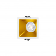 Asymmetrical square recessed downlight ring - Low UGR - Cutout 75x75mm