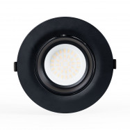 Adjustable round LED downlight - 38W - CCT - Black - 120° LIFUD Driver