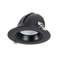 Adjustable round LED downlight - 38W - CCT - Black - 120° LIFUD Driver