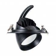 Adjustable round LED downlight - 38W - CCT - Black - 120° LIFUD Driver