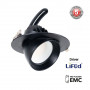 Adjustable round LED downlight - 38W - CCT - Black - 120° LIFUD Driver