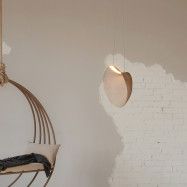 Designer Pendant Light "Bogam 40" - Wood - 14W - ø 40cm