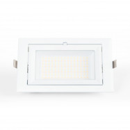 Rectangular adjustable CCT LED Downlight - 60W - White - 100° LIFUD Driver