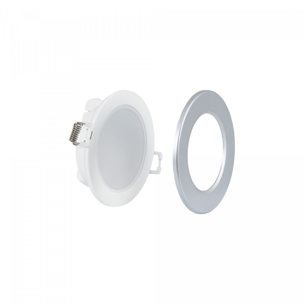 Outdoor LED Downlight Kit 5W - IP65 - 4000K + Interchangeable bezel - TRIAC dimmable - Ø68mm