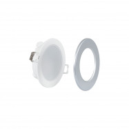 Outdoor LED Downlight Kit 5W - IP65 - 4000K + Interchangeable bezel - TRIAC dimmable - Ø68mm