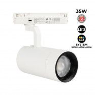 LED CCT 1-phase track spotlight - 35W - ZOOM 20º- 60º - CRI 90