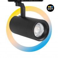 LED CCT 1-phase track spotlight - 35W - ZOOM 20º- 60º - CRI 90