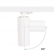 LED spotlight for three-phase track 20W - CCT - CRI90 - 1900 lm 90º rotation