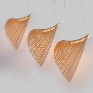 Designer Pendant Light "Bogam 40" - Wood - 14W - ø 40cm