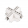 X-connector for recessed magnetic track - 20mm - White