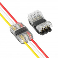 Inline quick connector for 3 wires - 0.34~0.54 mm² - 300V / 9A