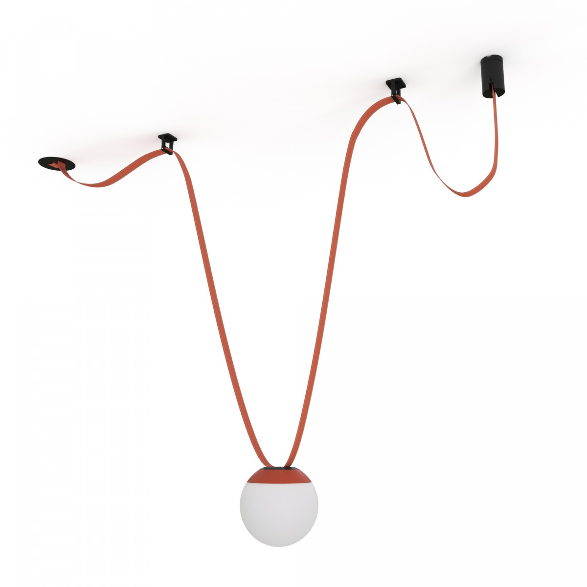 Configurable lamp "Axia 1" - KIT 12W globe lamp + Conductive fabric strip + accessories