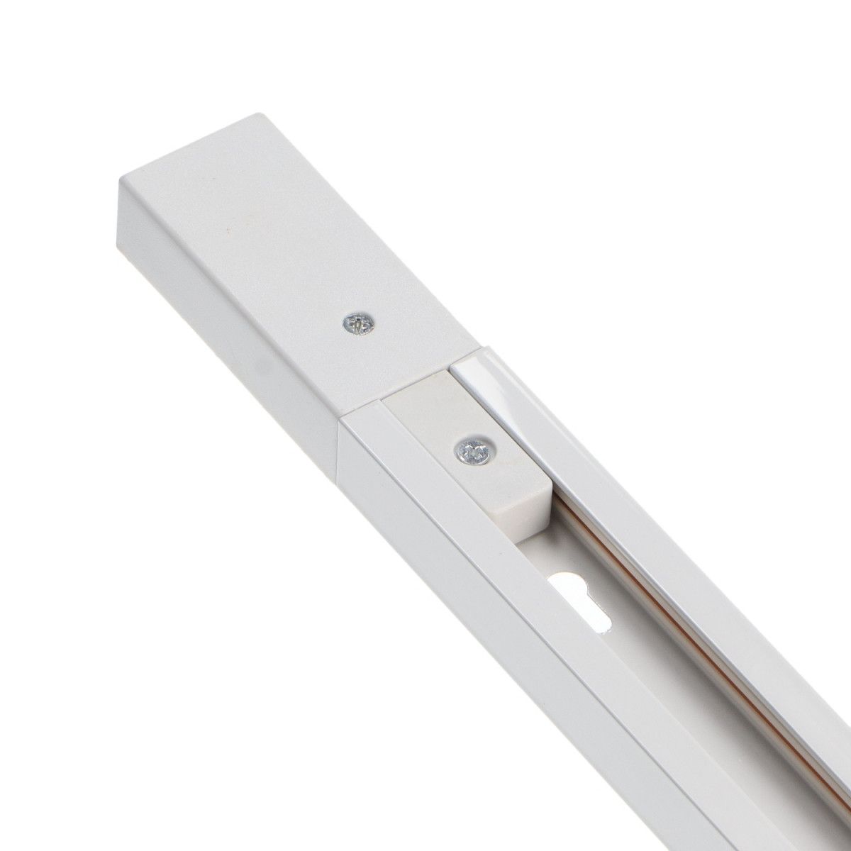 Single-phase surface mounted track "White" for LED spotlights - 2 meter bar