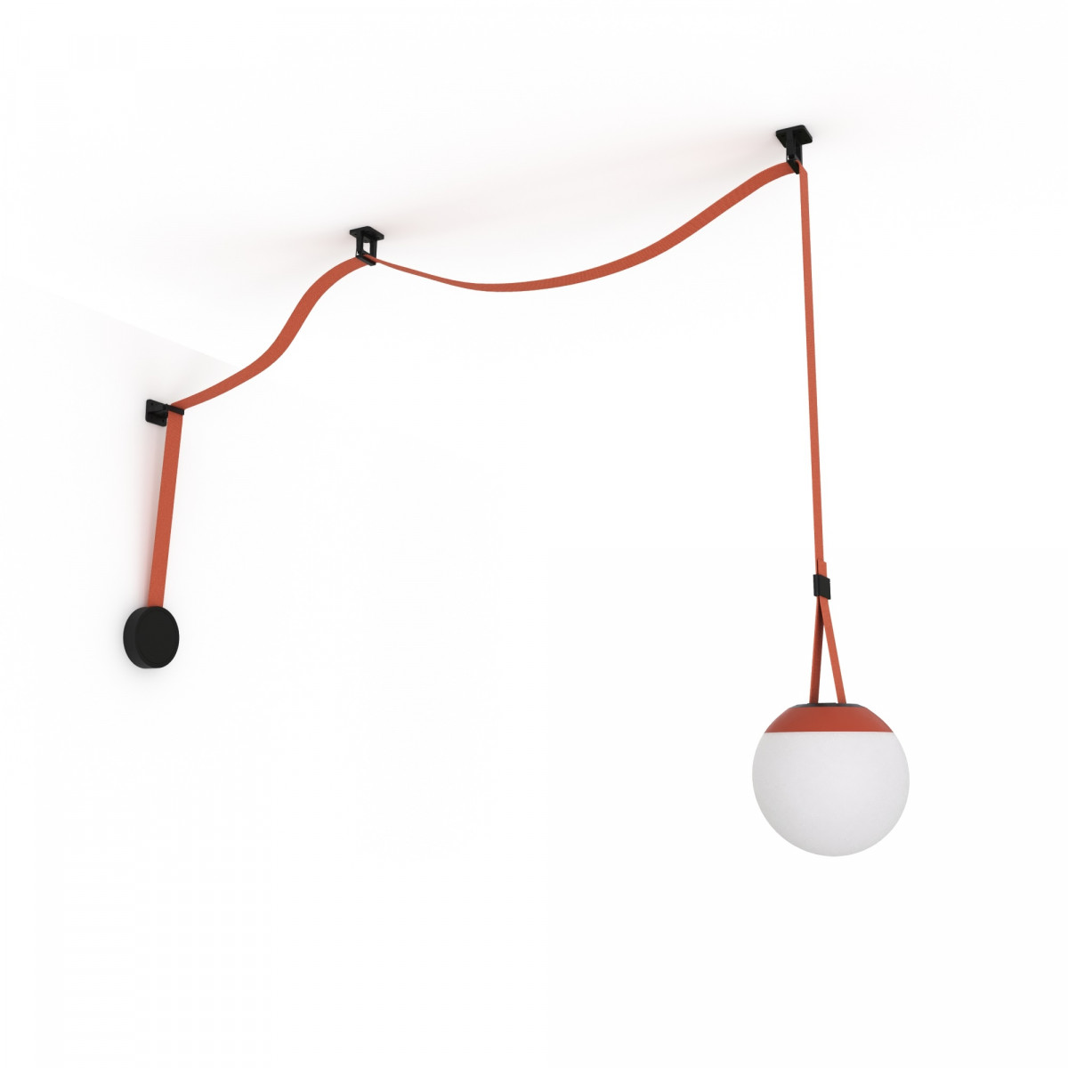 Configurable lamp "Axia 4" - KIT 12W globe lamp + Conductive fabric strip + accessories