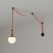 Configurable lamp "Axia 4" - KIT 12W globe lamp + Conductive fabric strip + accessories