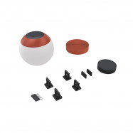 Configurable lamp "Axia 4" - KIT 12W globe lamp + Conductive fabric strip + accessories