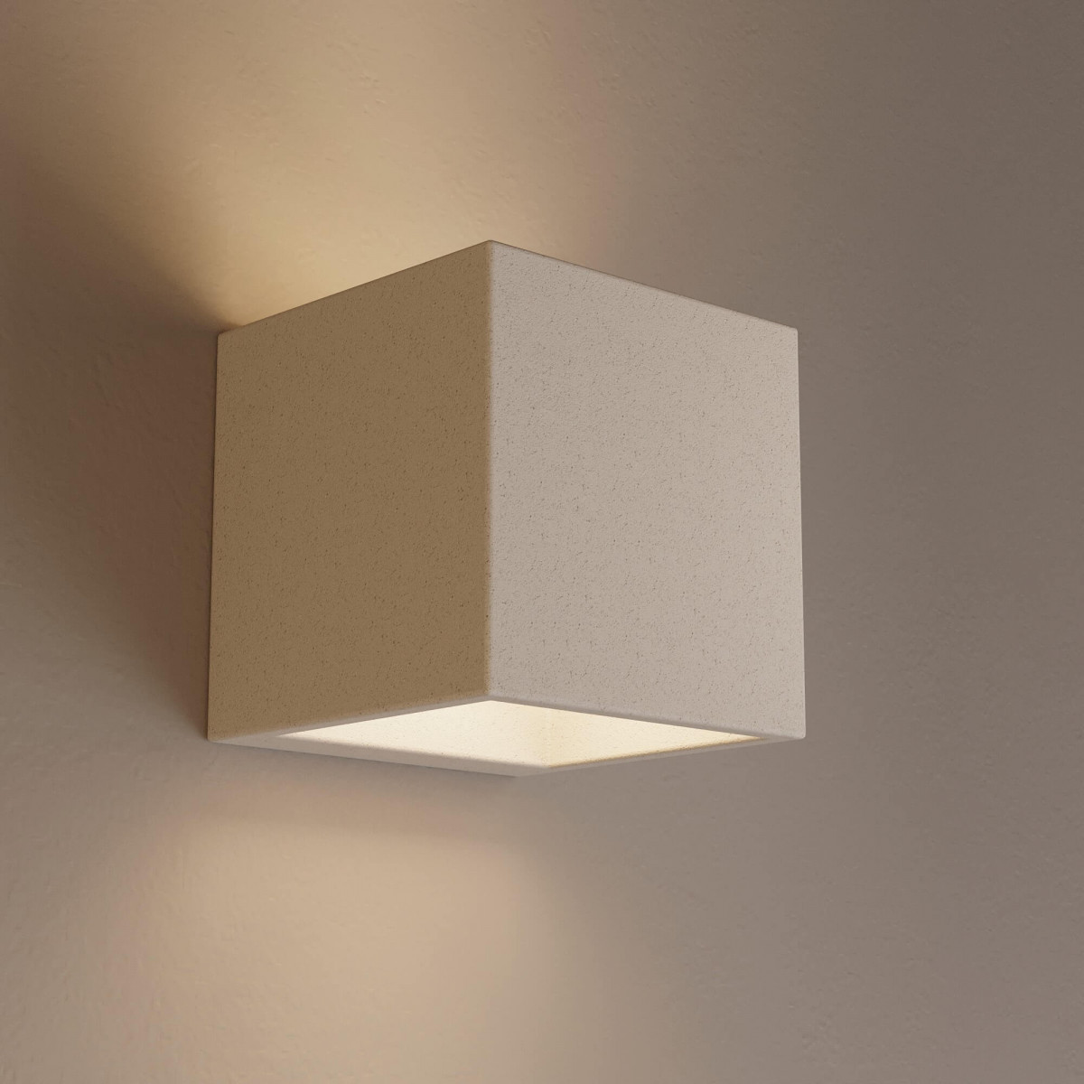 Concrete wall light "Runt" - Up &amp; down - 1 x G9