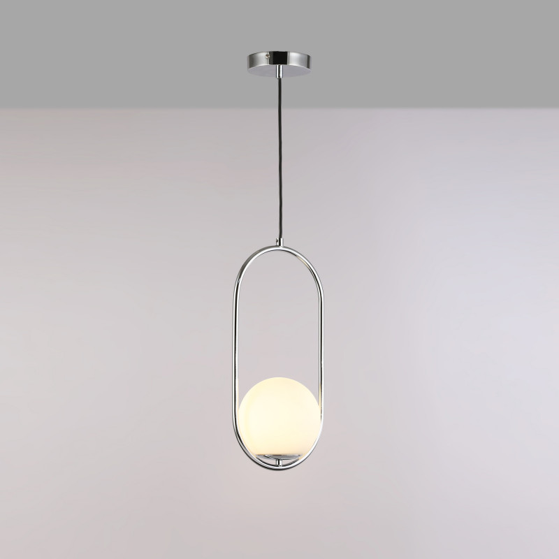 Pendant lamp crystal ball "JOHN" - E27 - Ø 15cm