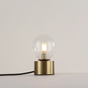 Table lamp with glass sphere "BASS" - G9