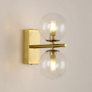 Wall sconce with double...