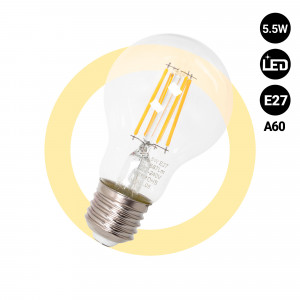 LED filament bulb E27 A60 - 5.5W