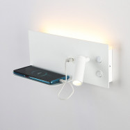 Wall reading light with USB...