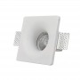 Aro downlight empotrable cuadrado de Escayola GU10 trimless