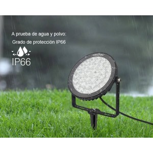 Proyector LED de jardín con pincho 15W RGB+CCT control RF/WiFi  | Mi Light | FUTC03