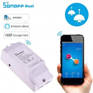 Προγραμματιζόμενος έξυπνος διακόπτης DUAL Wifi : SONOFF