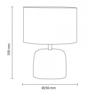 Lámpara de mesa cerámica "WILD" E27